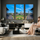 Wrigley Field Chicago Cubs Panoramic Art Multi-Piece Canvas