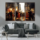 Abstract Jazz Art Wall Art Canvas Print – Colorful Musical