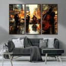 Jazz Wall Art Canvas Print – Colorful Musical Instrument