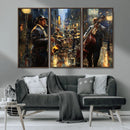 Jazz Canvas Wall Art Print – Abstract African American Music