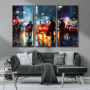 African American Jazz Canvas Wall Art Print – Abstract Music