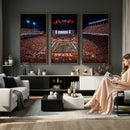Texas Stadium Night Game Wall Art Canvas Print – Vibrant