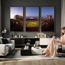 Iowa Hawkeyes Kinnick Stadium Wall Art Canvas Print, Framed