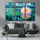 Lotus Flower Wall Art Canvas Print, Water Lily Large Wall by MyGreatCanvas | Canvas Wall Art Prints | Photo Prints & Wall Decor