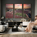 Indiana Memorial Stadium Wall Art Canvas Print, Framed
