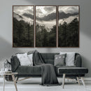 Moody Forest Wall Art – Framed Mountain Fog Canvas Artwork, by MyGreatCanvas | Canvas Wall Art Prints | Photo Prints & Wall Decor