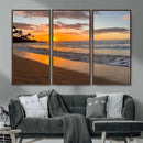 Tropical Beach Wall Art – Framed Sunset Ocean Canvas by MyGreatCanvas | Canvas Wall Art Prints | Photo Prints & Wall Decor