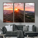 Mountain Sunrise Wall Art – Framed Alpine Ridge Canvas by MyGreatCanvas | Canvas Wall Art Prints | Photo Prints & Wall Decor