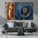Framed Abstract Tree Ring Wall Art Print Natural Rustic Wood by MyGreatCanvas | Canvas Wall Art Prints | Photo Prints & Wall Decor