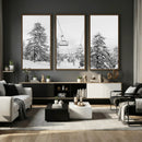 Ski Lift Wall Art – Framed Snowy Mountain Canvas Artwork by MyGreatCanvas | Canvas Wall Art Prints | Photo Prints & Wall Decor