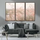 Pastel Grasses Wall Art Canvas Print – Framed Soft Meadow