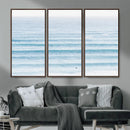 Ocean Wave Surfer Wall Art – Framed Minimal Seascape Canvas by MyGreatCanvas | Canvas Wall Art Prints | Photo Prints & Wall Decor