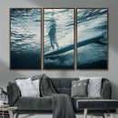 Underwater Surf Wall Art – Framed Ocean Wave Canvas Artwork, by MyGreatCanvas | Canvas Wall Art Prints | Photo Prints & Wall Decor