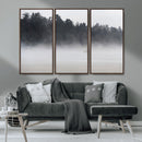 Surfer Fog Wall Art Canvas Print – Framed Foggy Beach Scene by MyGreatCanvas | Canvas Wall Art Prints | Photo Prints & Wall Decor