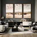 Longhorn Cattle Wall Art Canvas Print – Framed Texas Ranch