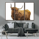 Highland Cow Wall Art Canvas Print – Framed Farmhouse Rustic by MyGreatCanvas | Canvas Wall Art Prints | Photo Prints & Wall Decor