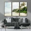 Relaxing Beach Wall Art Canvas Print – Framed Ocean View