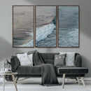 Ocean Waves Wall Art Canvas Print – Framed Coastal Serenity