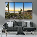 Saguaro Cactus Wall Art Canvas Print – Framed Desert Sunset by MyGreatCanvas | Canvas Wall Art Prints | Photo Prints & Wall Decor