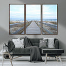 Beach Boardwalk Wall Art Canvas Print – Framed Coastal