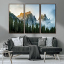 Wilderness Wall Art Canvas Print – Misty Forest Nature