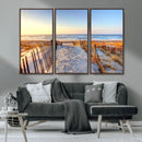 Ocean Sunset Wall Art Canvas Print – Nautical Beach