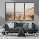 Beach Landscape Wall Art Canvas Print – Framed Sand Dune