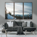 Snowy Mountains Wall Art Canvas Print – Framed Alpine by MyGreatCanvas | Canvas Wall Art Prints | Photo Prints & Wall Decor
