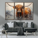 Scottish Highland Wall Art Canvas Print, Framed Longhorn Art by MyGreatCanvas | Canvas Wall Art Prints | Photo Prints & Wall Decor