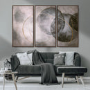 Abstract Grey Gold Wall Art – Modern Geometric Canvas by MyGreatCanvas | Canvas Wall Art Prints | Photo Prints & Wall Decor