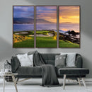 Pebble Beach Golf Wall Art Canvas Print – Iconic Coastal by MyGreatCanvas | Canvas Wall Art Prints | Photo Prints & Wall Decor