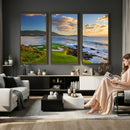 Pebble Beach Golf Links Wall Art Canvas Print – Iconic