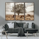 Texas Longhorn Cattle Wall Art, Rustic Western Ranch Canvas by MyGreatCanvas | Canvas Wall Art Prints | Photo Prints & Wall Decor