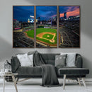 Target Field Wall Art Canvas Print – Baseball Stadium Scene, by MyGreatCanvas | Canvas Wall Art Prints | Photo Prints & Wall Decor