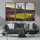 Chicago Bears Soldiers Field Wall Art Canvas Print – Framed