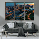 Chicago Bears Soldiers Field Wall Art Canvas Print – Framed