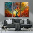 Yggdrasil Tree of Life Mosaic Stained Glass Wall Art, Tree