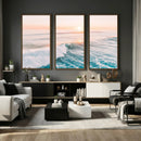 Sunset Surfing Wall Art Canvas Print, Ocean Wave Surfer with by MyGreatCanvas | Canvas Wall Art Prints | Photo Prints & Wall Decor