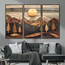 Wood Mountain Wall Art Canvas Print – Layered Forest and by MyGreatCanvas | Canvas Wall Art Prints | Photo Prints & Wall Decor