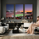 Dooley Stadium Wall Art, Sports Arena Canvas Print, Dooley