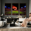 Jordan-Hare Football Stadium Wall Art Canvas Print, Football