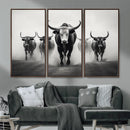 Texas Longhorn Wall Art Canvas Print, Framed Speckled Cow by MyGreatCanvas | Canvas Wall Art Prints | Photo Prints & Wall Decor