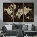 Vibrant Watercolor World Map Wall Art – Stunning Multicolor by MyGreatCanvas | Canvas Wall Art Prints | Photo Prints & Wall Decor