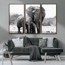 Elephant Family Africa Wall Art Canvas Print by MyGreatCanvas | Canvas Wall Art Prints | Photo Prints & Wall Decor