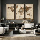 World Map Canvas Print – Framed Detailed Map of the World by MyGreatCanvas | Canvas Wall Art Prints | Photo Prints & Wall Decor