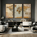 World Map Canvas Print – Detailed Map of the World Wall Art by MyGreatCanvas | Canvas Wall Art Prints | Photo Prints & Wall Decor