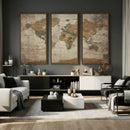 World Map Canvas Print – Framed Travel Map Wall Art for by MyGreatCanvas | Canvas Wall Art Prints | Photo Prints & Wall Decor