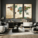 World Map Canvas Print – Framed Detailed Map of the World by MyGreatCanvas | Canvas Wall Art Prints | Photo Prints & Wall Decor