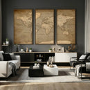 World Map Canvas Print – Framed Travel Map Wall Art for by MyGreatCanvas | Canvas Wall Art Prints | Photo Prints & Wall Decor
