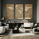 World Map Wall Art Canvas Print, Framed Map Art Picture by MyGreatCanvas | Canvas Wall Art Prints | Photo Prints & Wall Decor